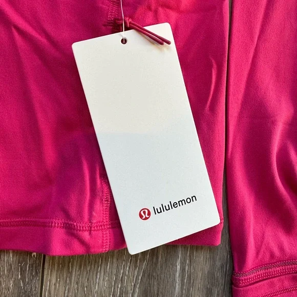 Lululemon cropped half zip pink - Picture 2 of 4